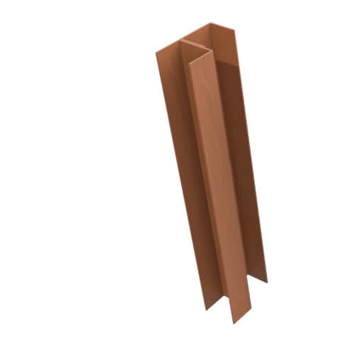 Railway Sleeper Retaining Post – Corner, Raw Steel