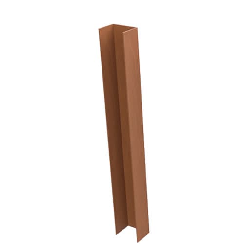 Railway Sleeper Retaining Post – End, Raw Steel