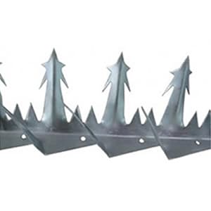 Large Barbed Metal Wall Spikes